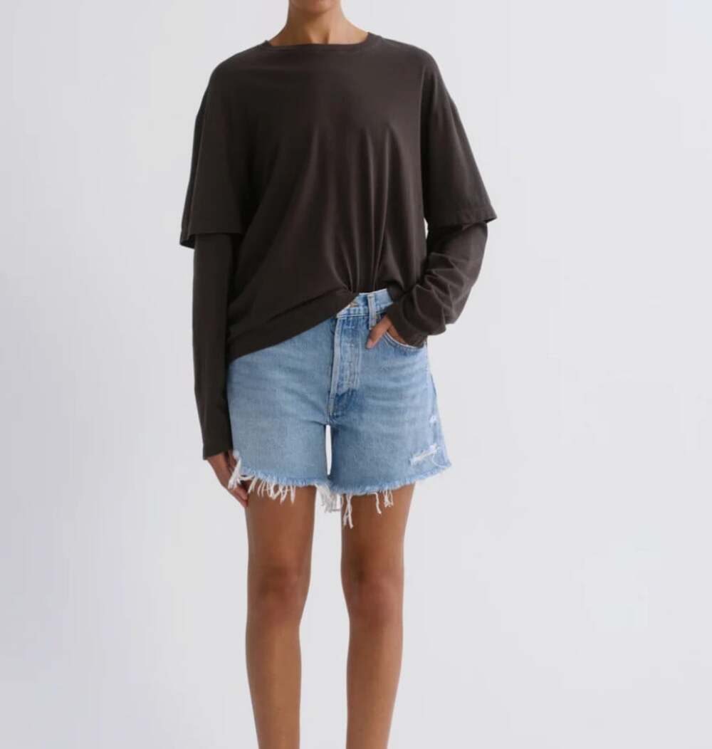 Agolde Parker Long Short in Swapmeet Size 24